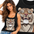 TANK TOP DAMSKI ZWIERZĘTA  TIGERE